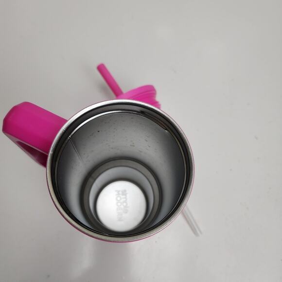 Simply Modern Trek Tumbler 24oz Hot Pink with Handle Straw & Cartoon Kitty NEW - Picture 4 of 5